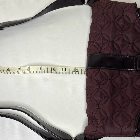 Vera Bradley Quilted Foldover Crossbody Bag & Wallet Set | Eggplant Purple - Picture 14 of 16